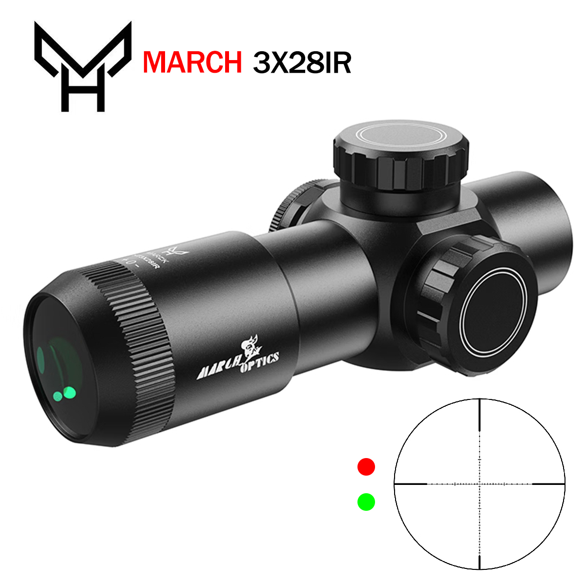 Outdoor Hunting Lab - Tactical HT 3X28IR Optics Scope Airsoft