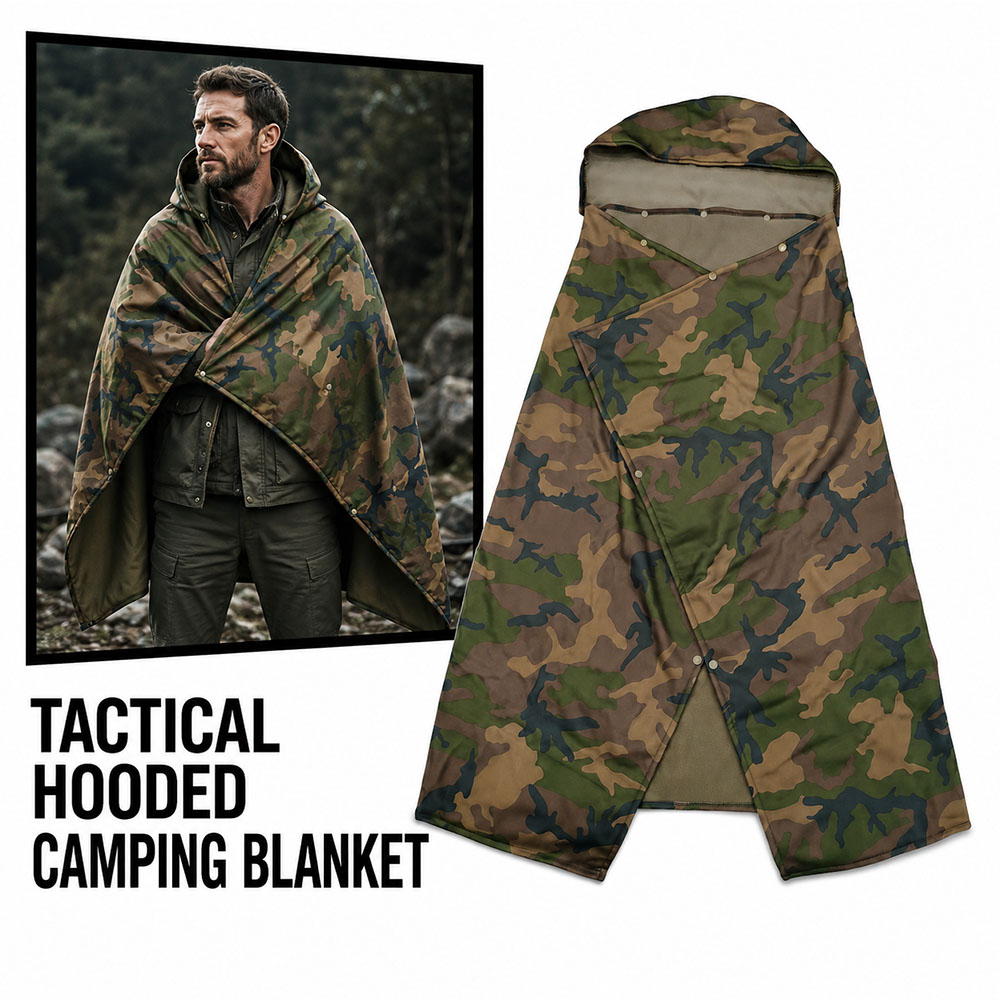 Tactical Camo Hooded Wearable  - Outdoor Hunting Blanket 评论和价格