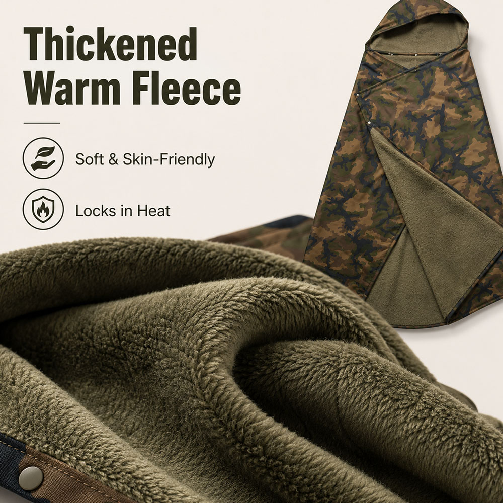 Tactical Camo Hooded Wearable  - Outdoor Hunting Blanket 评论和价格