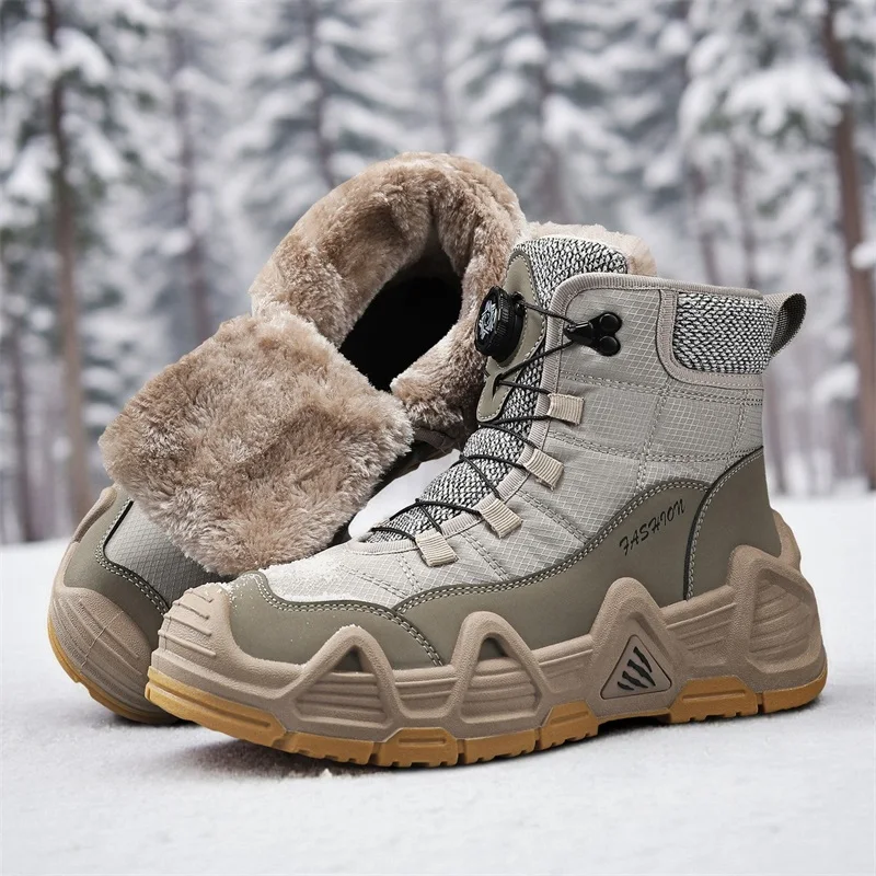 Warm Fur Outdoor Mens Combat T - Outdoor Hunting Boots For Men 评论和价格