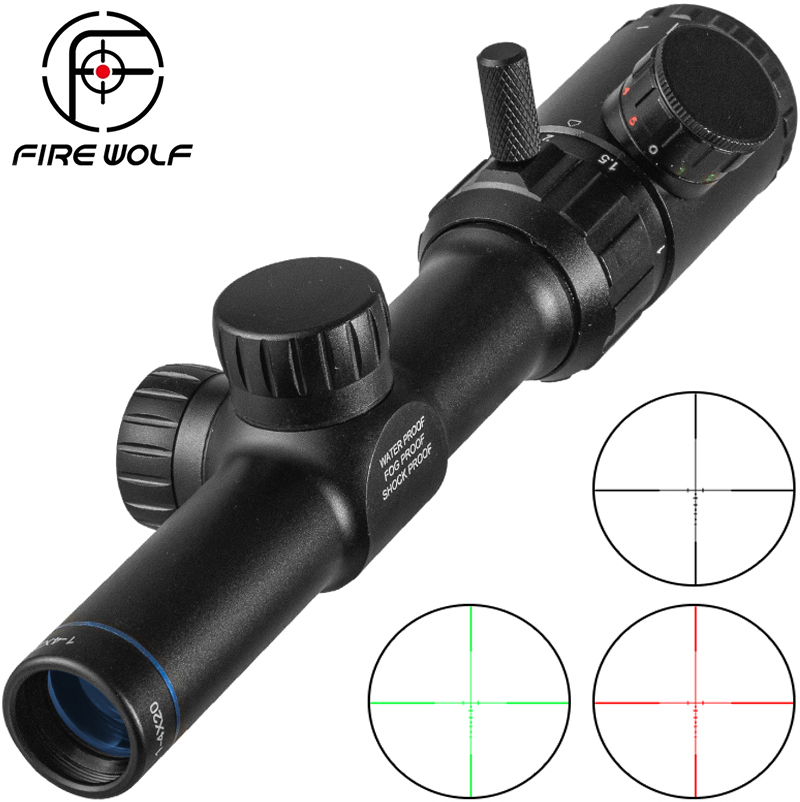 FIRE WOLF 1-4x20 Rifle Scope G - Outdoor Hunting Lab 评论和价格