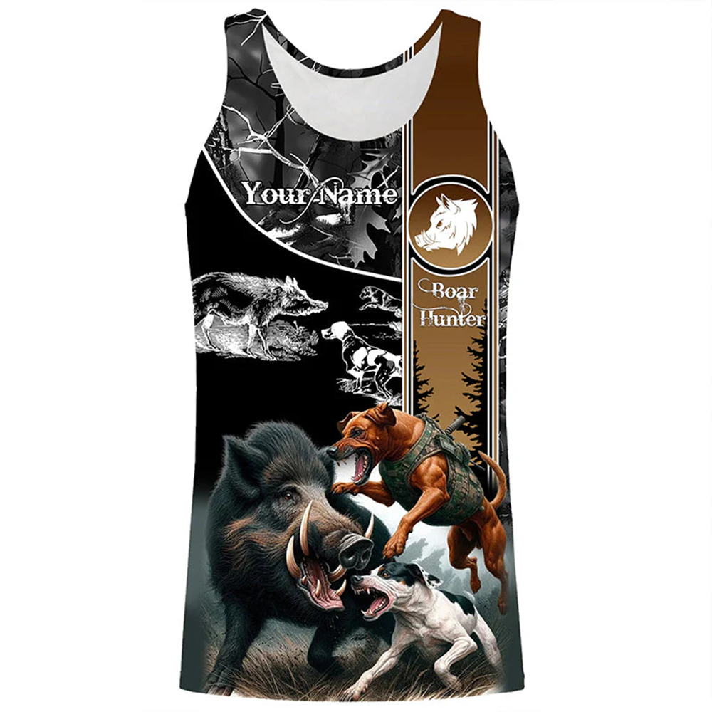 Custom Name Boar Hunter Tank T - Wildman Hunting & Outdoor Photos 评论和价格