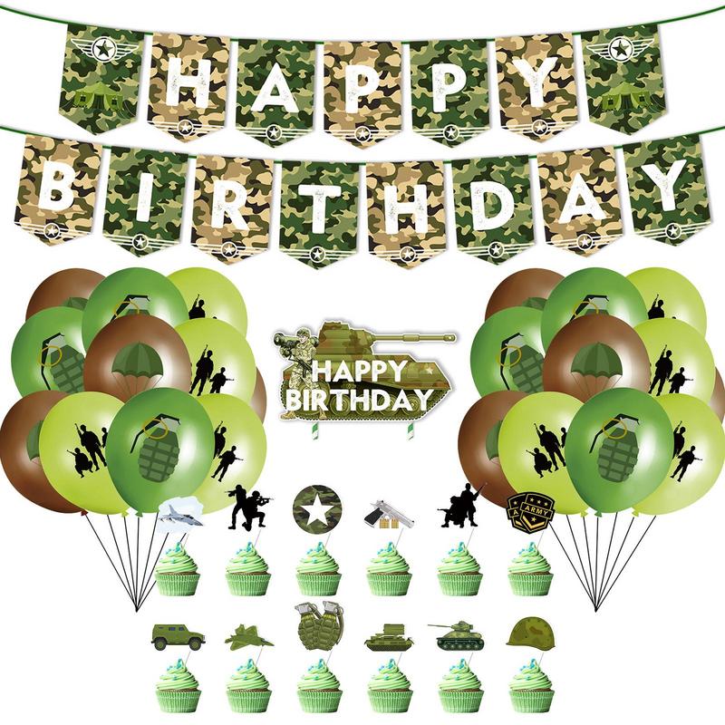 Camouflage Birthday Decoration - Hunting Outdoor Boys 评论和价格