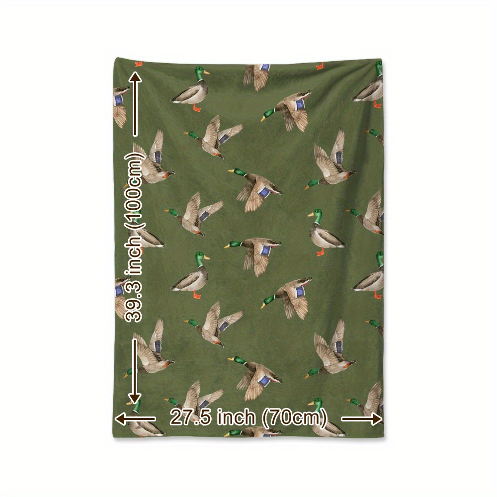Mallard Duck Fleece Blanket Hu - Outdoor Hunting Blanket 评论和价格