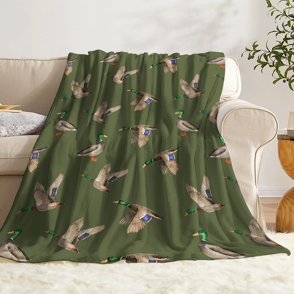 Mallard Duck Fleece Blanket Hu - Outdoor Hunting Blanket 评论和价格
