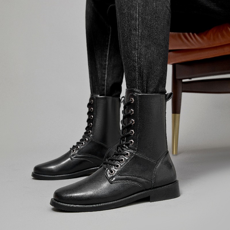 High-top Leather Boots Outdoor - Outdoor Hunting Boots For Men 评论和价格
