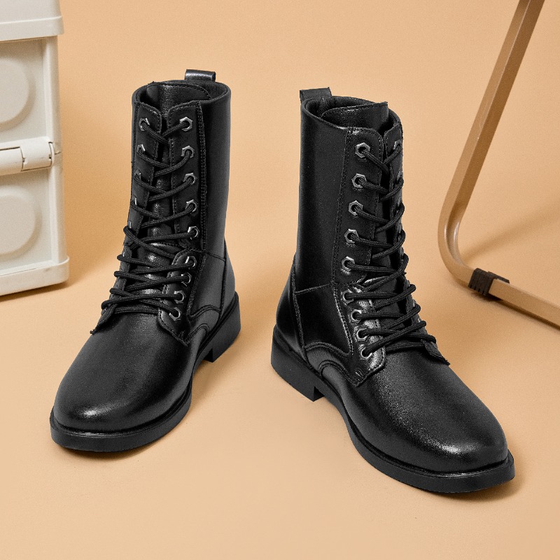 High-top Leather Boots Outdoor - Outdoor Hunting Boots For Men 评论和价格