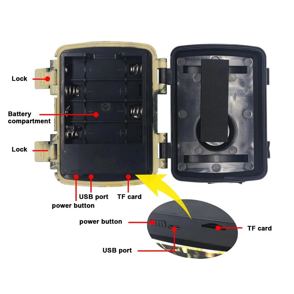 Mini Trail Hunting Camera PIR  - Trail Camera Infrared 评论和价格
