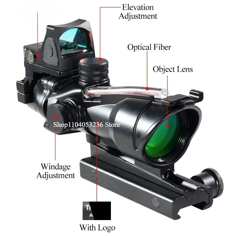 4X32 Sight with Red Dot Real F - Outdoor Hunting Lab 评论和价格