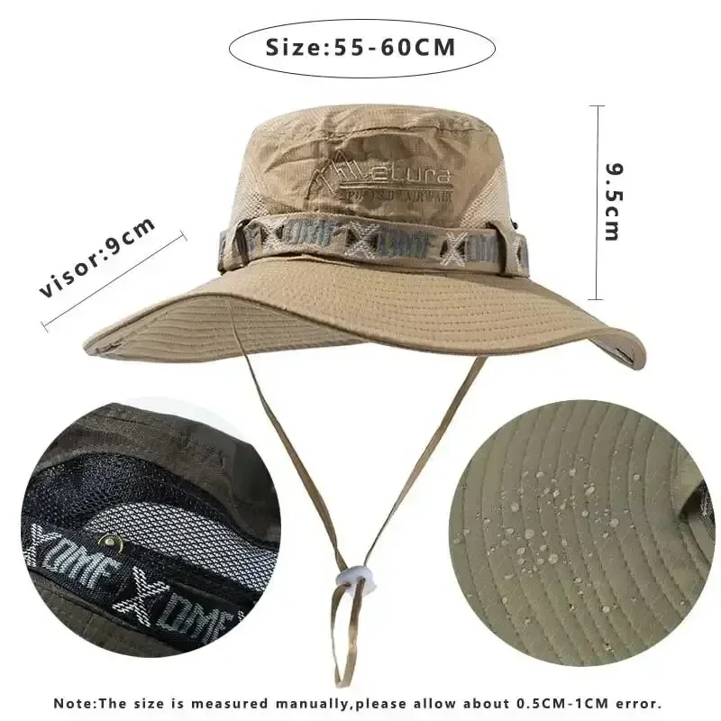 Summer Men Bucket Hat Outdoor  - Mens Outdoor Hunting Hats 评论和价格