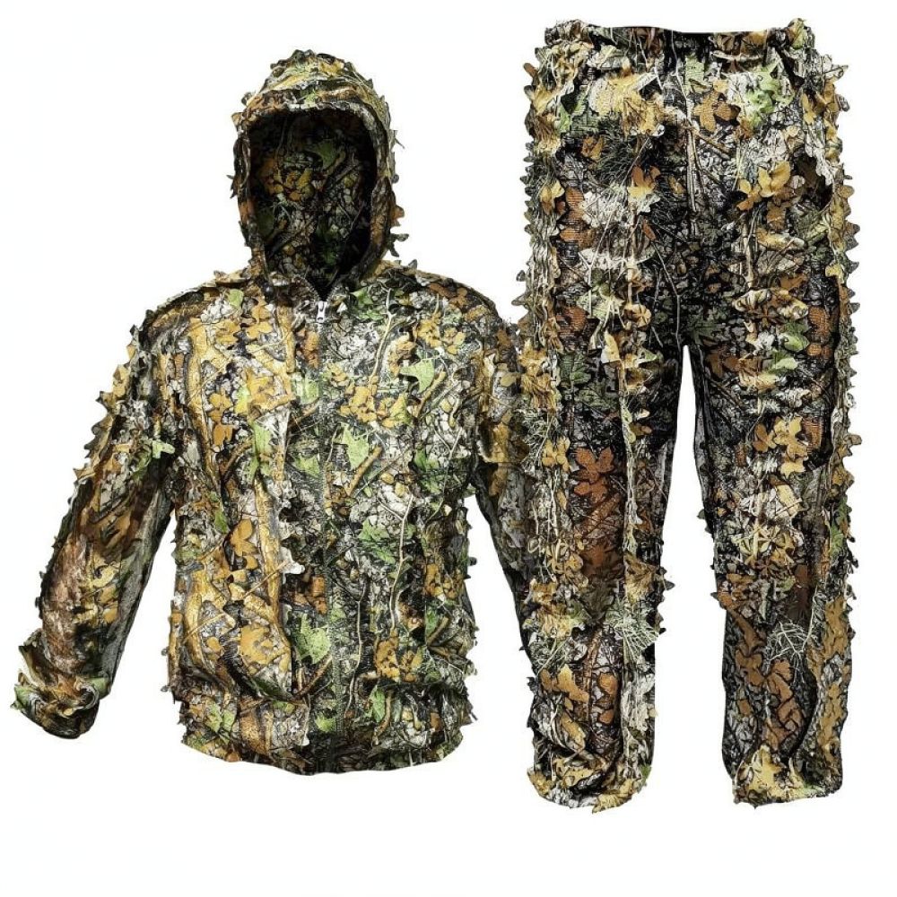 Outdoor 3D Leafy Ghillie Cloak - Hunting Outdoor Apparel 评论和价格