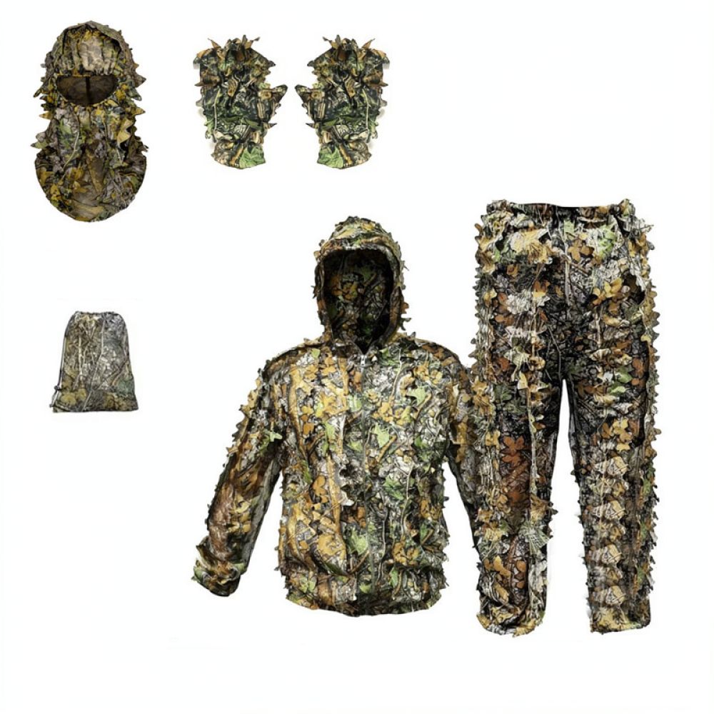 Outdoor 3D Leafy Ghillie Cloak - Hunting Outdoor Apparel 评论和价格