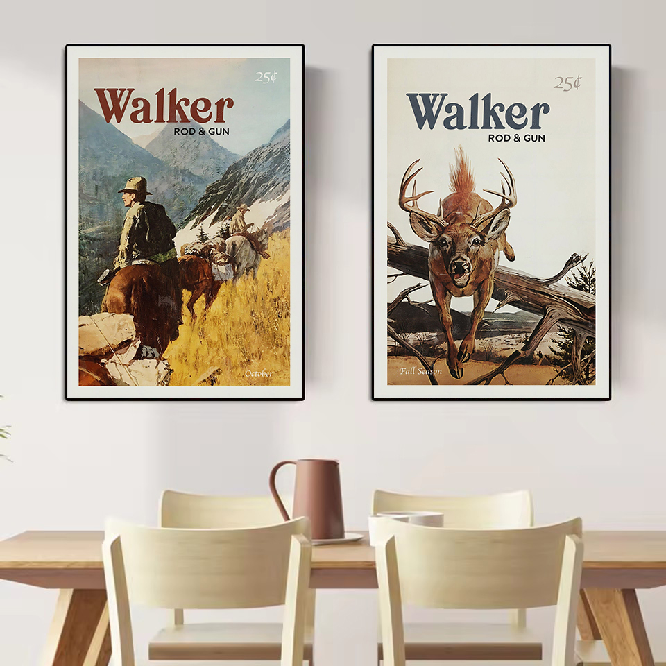 Retro Wildlife Outdoor Hunting - Outdoor Hunting Paintings 评论和价格
