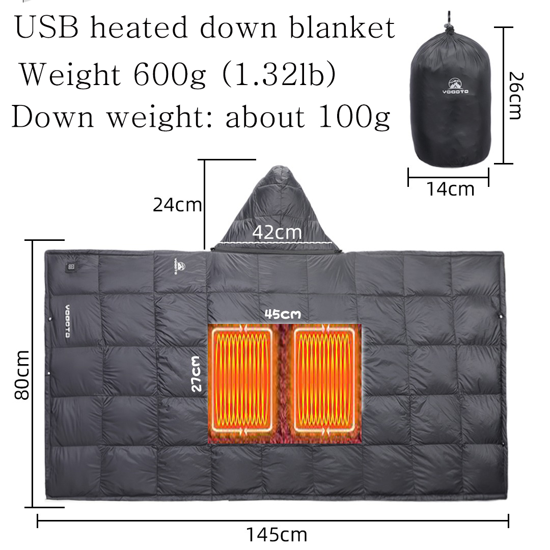 Down Camp Blanket Usb Heating  - Outdoor Hunting Blanket 评论和价格