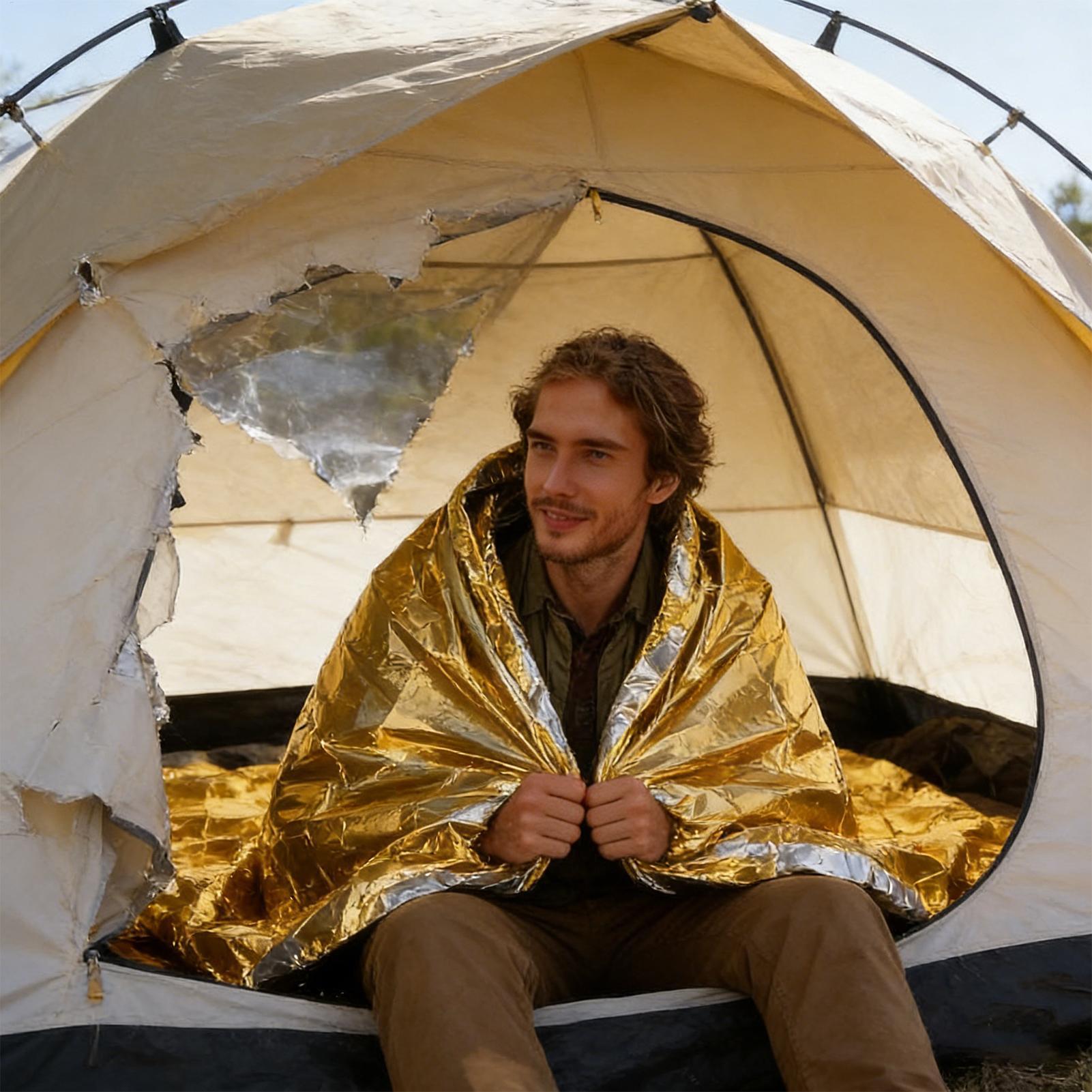 Survival Blankets Reflective F - Outdoor Hunting Blanket 评论和价格
