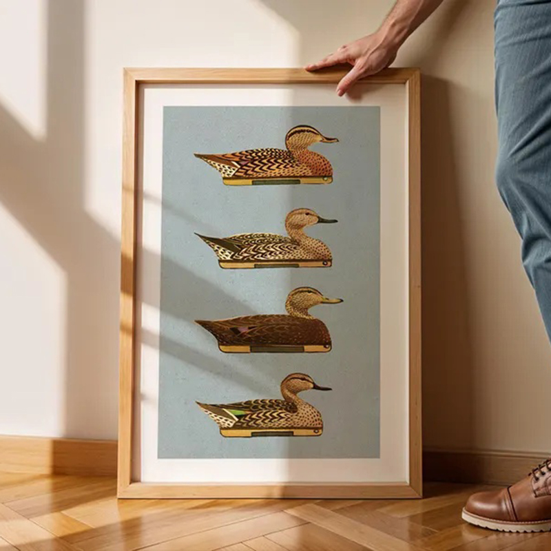 Retro Duck Prints Outdoors Art - Outdoor Hunting Paintings 评论和价格