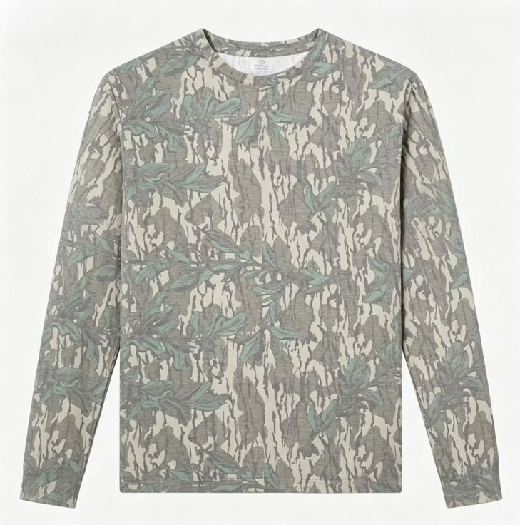 Camo Long Sleeve T‑Shirt Tree  - Hunting Outdoor 评论和价格