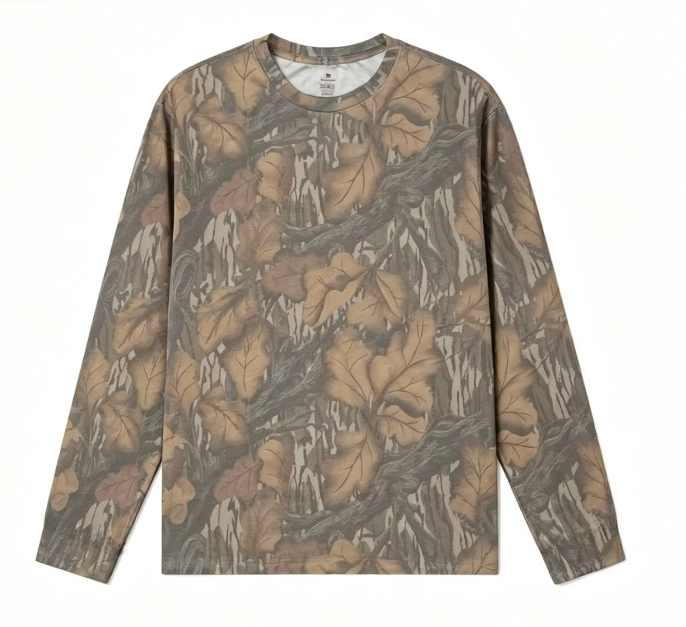 Camo Long Sleeve T‑Shirt Tree  - Hunting Outdoor 评论和价格
