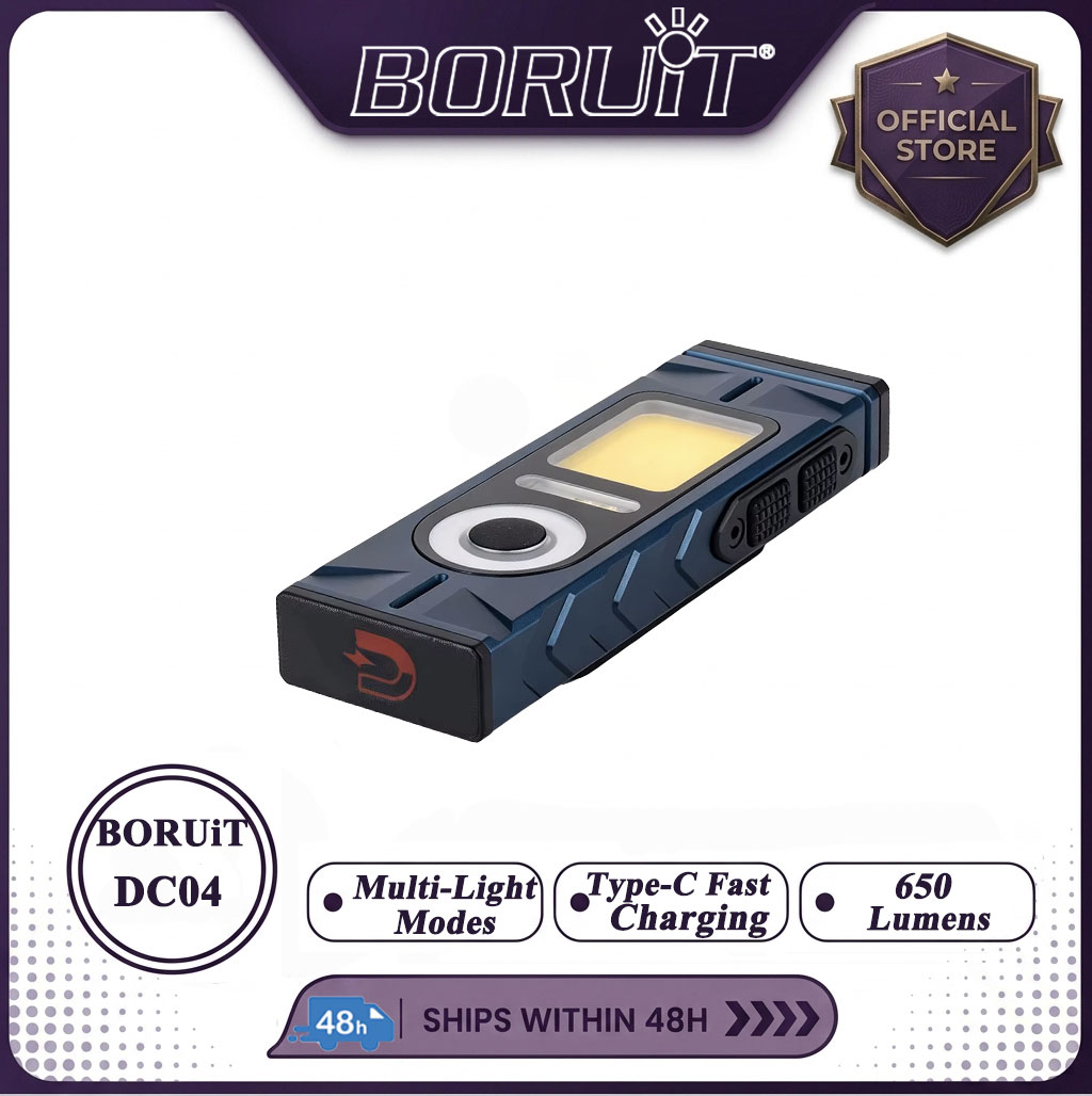 BORUiT DC04 650LM EDC Magnet   - Outdoor Hunting Bike 评论和价格